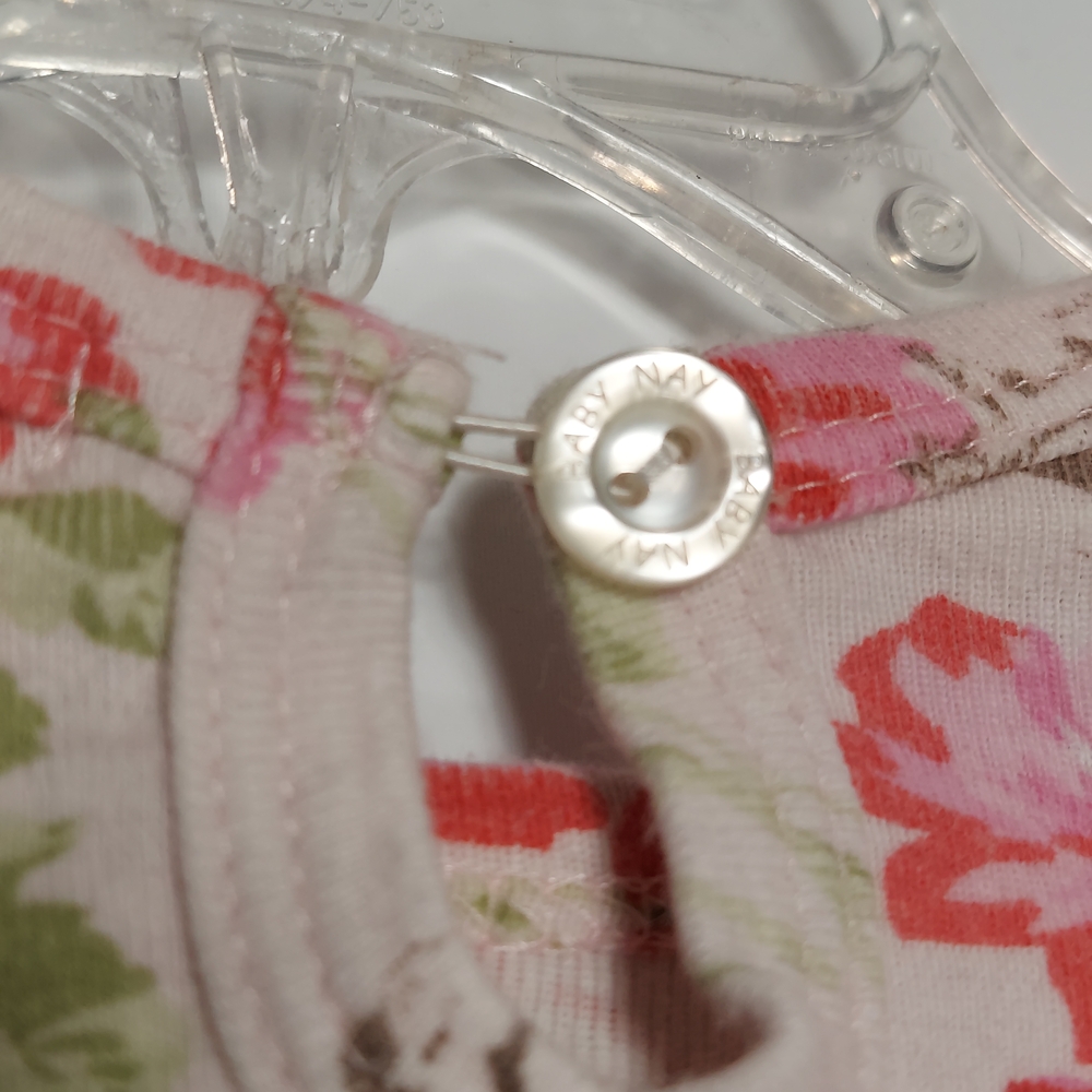 Floral Baby Nay Top and Bottom Outfit with Ruffle Details - Picture 7 of 10